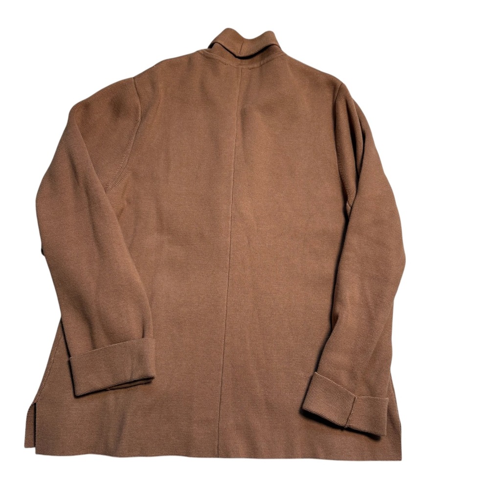 Summersalt The Ribbed Sweater Blazer Cardigan Brown XL Shawl Collar Pockets EUC - Picture 8 of 8